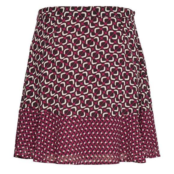 Women's Michael Kors Skirt Ruffle Hem Printed Mini - Picture 2 of 5